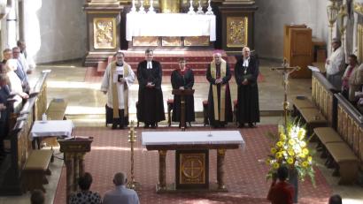 Bild: müb
Ein ökumenischer Gottesdienst in der Pfarrkirche St. Marien setzte den Schlusspunkt des Symposiums über Simultaneen im deutschen Raum.