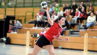 Archivbild: Hubert Ziegler
Paula Eckert (hier eine Szene aus der vergangenen Saison) traf beim Spiel in Erlangen-Bruck vier Mal.