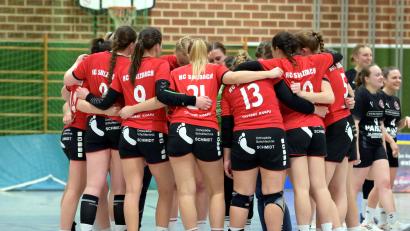 Archivbild: Hubert Ziegler
Die Handballerinnen des HC Sulzbach stimmen sich auf das erste Heimspiel in dieser Saison ein.