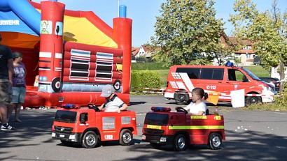 Bild: FFW Brand/exb
Tolle Aktionen gab es beim Ferienprogramm der Brander Wehren.