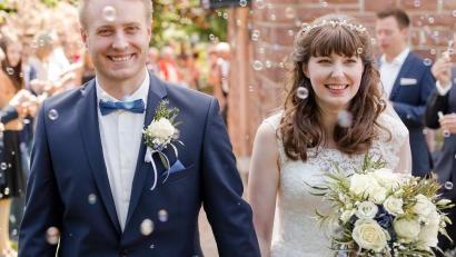 Bild: exb
Andreas und Kristi Schertler gaben sich das Ja-Wort.