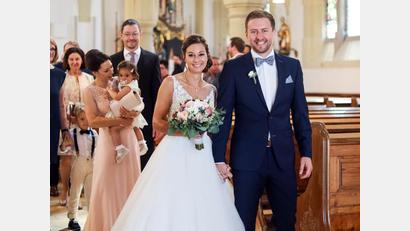 Bild: mor
Sylvia Thurn, geb. Kammerer, und Andreas Thurn haben am Samstag kirchlich geheiratet.