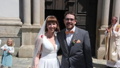 Bild: kro
Ein Jahr nach ihrer standesamtlichen Trauung in Mühlhausen haben Barbara und Andreas Becker in der Basilika in Waldsassen kirchlich geheiratet.