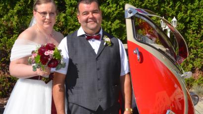 Bild: Kunz
Das Brautpaar Cordula und Stefan Marx.