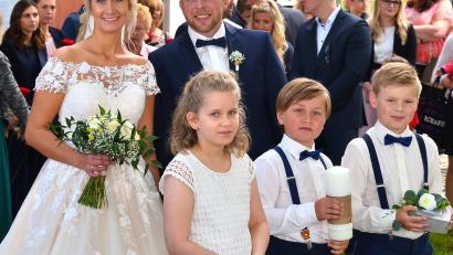 Bild: fjo
Nadja Lukas aus Vohenstrauß und Martin Reichert aus Eslarn gaben sich in der Moosbacher Wieskirche das "Jawort".