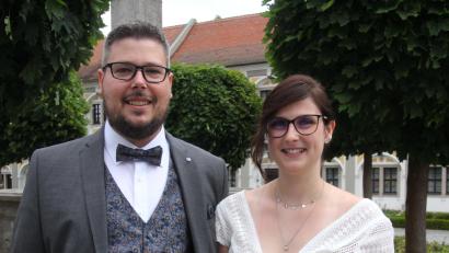 Bild: kro
Nico Bergauer und Jessica Köchel gaben sich in Waldsassen das Jawort.