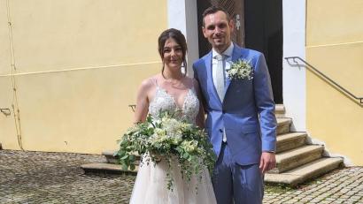 Bild: lei
Theresa und Marvin Gebhard aus Königstein haben in St. Anna auf dem Sulzbach-Rosenberger Annaberg geheiratet.