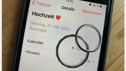 Symbolbild: Gabi Schönberger
In Weiden ist der 22.2.2022 als Hochzeitsdatum schon voll belegt. In anderen Orten im Landkreis Neustadt/WN ist das Schnapszahl-Datum nicht so beliebt.