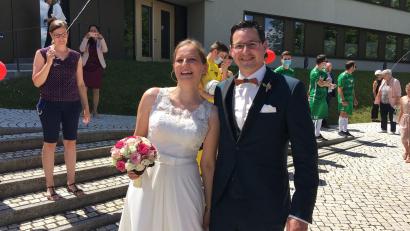 Bild: räd
Am Samstag gaben sich Margarete Gräf und Harald Hornikel in Weiherhammer das Jawort.