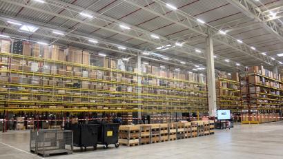 Bild: stg
Die neue Halle gleicht einem Paradies für Logistiker