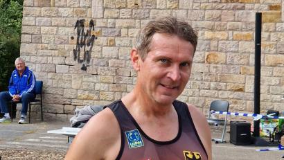 Bild: sil
Stefan Pohlers ist Bayerischer Meister im Laser-Run.
