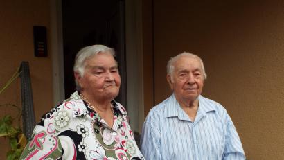 Bild: e
Theresia und Alois Weber: Sie wurde im August 85 Jahre alt, er nun 90.