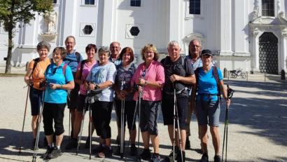 Bild: Jochen Neumann/exb
Nordic-Walker des SV Wildenreuth auf der Abschlusswanderung Goldsteig