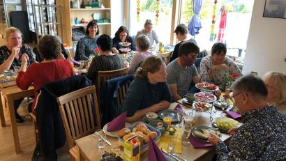 Bild: Birgit Technik/exb
Ehrenamts-Brunch im Steinwaldnetz in Krummennaab.