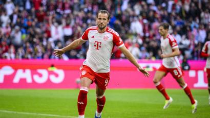 Bild: Tom Weller/dpa
Harry Kane jubelt nach seinem Tor zum 2:0 gegen den FC Augsburg.