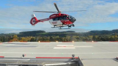Bild: Kunz
Der Heliport auf dem Dach des Klinikums ist eine Riesenattraktion beim "Tag der offenen Tür".