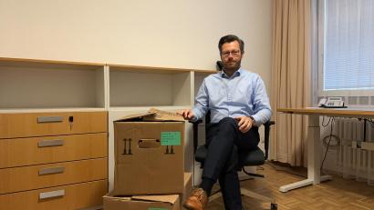 Bild: Skutella/exb
Das Büro ist leer, der Auszug steht bevor. Für den Weidener Christoph Skutella (FDP) endet die Zeit als Landtagsabgeordneter in München. Einen neuen, gewichtigen Posten hat er aber in Aussicht.