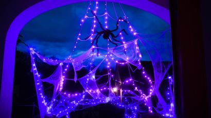 Bild: Gabi Schönberger
Am Abend und bei Nacht ist die Halloween-Dekoration besonders beeindruckend.