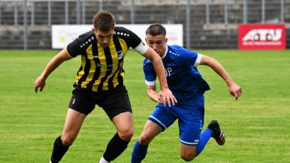 Archivbild: Dagmar Nachtigall
Der Einsatz von Stefan Pühler (rechts) ist bei der SpVgg SV Weiden beim Spiel in Ettmannsdorf noch fraglich.