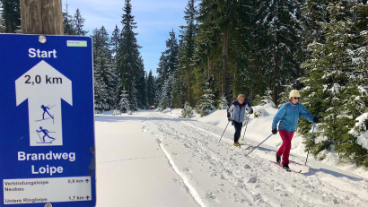 Bild: Peter Perzl/exb
Bilder von Langläufern in tief verschneiten Landschaften, wie hier im April 2022, gehören vielleicht auch im Fichtelgebirge in nicht allzu ferner Zukunft der Vergangenheit an.
