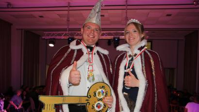 Bild: kro
In der diesjährigen Faschingssession von „Rosamunde“ Mähring regiert das Prinzenpaar Julia II. und Markus IV.
