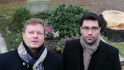 Bild: O. Munique/exb
Oliver Munique (links) und Francisco D. Delgado-Garcìa kommen für ein Konzert nach Pfreimd.