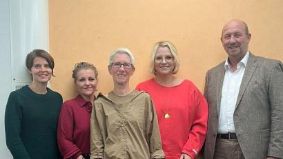 Bild: Michaela Peter/exb
Von links: Tonia Auer, Annika Wawersig, Brigitta Schöner, Susanne Hahn, Michael Bader.