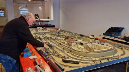 Bild: Thomas Dobler
Die Modeleisenbahn-Ausstellung eröffnet am 3. Dezember im ehemaligen Gasthof "Zur Post" am Marktplatz in Schwandorf.