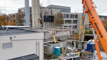Bild: Stadt Marktredwitz/exb
Der Ausbau der Biomasse-Energiezentrale macht Fortschritte.