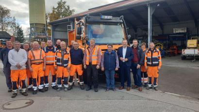Bild: Stadt Nabburg/exb
Der neue Unimog am Nabburger Bauhof ersetzt das bisher genutzte, etwa 20 Jahre alte Fahrzeug.