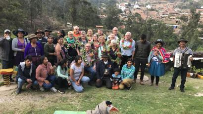 Bild: mma
Mit Konfetti, Blumenkränzen, Musik und Lamafleisch begrüßte das Kulturzentrum Ayopayamanta die zwölfköpfige Gruppe.