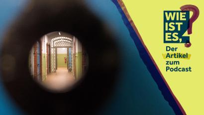 Bildmontage: Marina Gube/dpa/Klaus-Dietmar Gabbert/ZB/
Ein Blick durchs "Guckloch" in die Gedenkstätte "Roter Ochse".