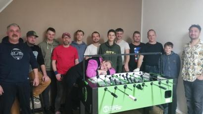 Bild: Martin Beutner 
Das Tischfußball-Team der DJK Weiden.