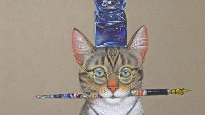 Bild: Stadtmuseum Amberg/exb
Ein Aktionstag im Stadtmuseum Amberg am Sonntag, 19. November, widmet sich der Kabinettausstellung „Auf Samtpfoten – Mit Prechtls Katzen durch die Kulturgeschichte“ von Michael Mathias Prechtl.