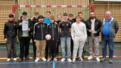 Bild: Klaus Meier/exb
Bei den U19-Junioren gewann die SG Eslarn/Waidhaus die Futsal-Kreismeisterschaft.