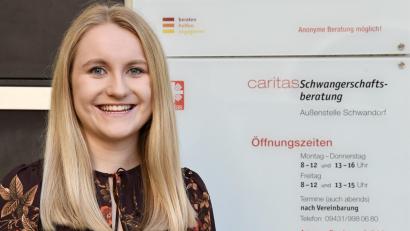 Bild: Hans-Christian Wagner/exb
Milena Hack ist die neue Leiterin der Caritas Schwangerschaftsberatung in Schwandorf.