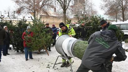 Bild: gf
Der forstliche Weihnachtsmarkt am Mariahilfberg in Amberg ist eröffnet.