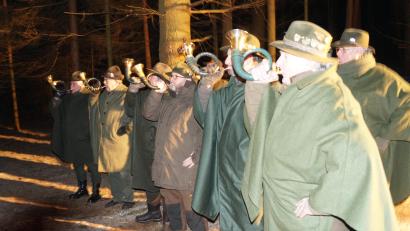 Bild: oe
Keine Viehberger Waldweihnacht ohne die Jagdhornbläser. Diesmal ist der Termin Sonntag, 17. Dezember.
