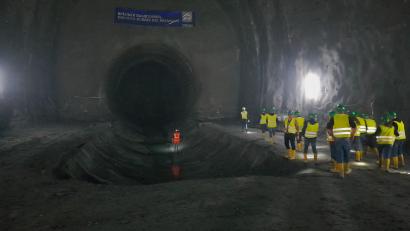 Bild: Feuerwehr Mitterteich/exb
Eine Gruppe der Feuerwehr Mitterteich besichtigte die Baustelle des künftigen Brenner-Basistunnels.