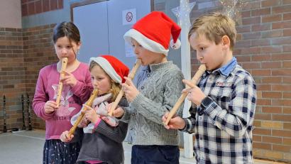 Bild: sak
Diese jungen Musiker zeigten beim Weihnachtskonzert ihr Können.