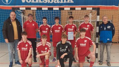 Bild: Karl Helmberger/exb
Die B-Junioren der SG Pfreimd/Wernberg/Weihern sind Futsal-Kreismeister.