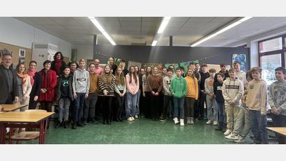 Bild: Realschule im Stiftland/exb
Schüler und Lehrer von der neuen Partnerschule in Eger/Cheb waren an der Realschule im Stiftland in Waldsassen zu Gast.