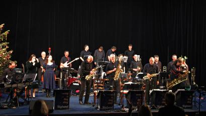 Bild: Josef Götz/exb
Die Bigband „Swing a ling Ding“ bei ihrem Konzert in der Nabburger Partnerstadt Horsovsky Tyn (Tschechien).