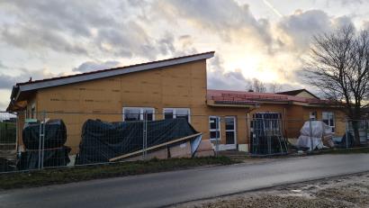 Bild: sne
Der Ausbau des Kindergartens trifft den Geschmack der Schlammersdorfer.