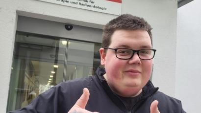 Bild: Nina Schiller
Der 25-jährige Marcel Schiller aus Waidhaus vor dem Start der Tablettentherapie in München.