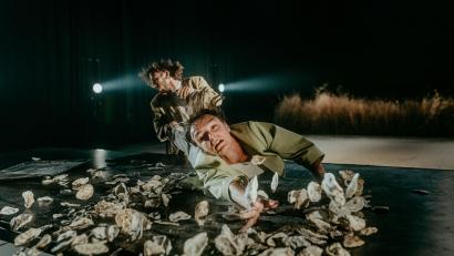 Bild: Nicolas Clausen/exb
Szene aus der Tanzproduktion „Non upgraded existence“.