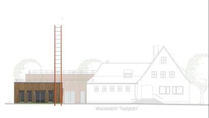Bild: Wilhelm Koch
Die Planskizze für die "Lichtleiter" beim Feuerwehrhaus in Dechsendorf.