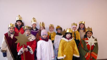 Bild: Zeltsperger/exb
Die Sternsinger für Edelsfeld, Kürmreuth und Hannesreuth.