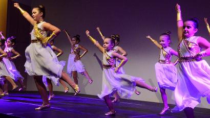 Bild: Kunz
Die Kindergarde "Unlimited Motion" mit ihrem Showtanz "Götter auf dem Olymp".