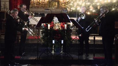 Bild: Kunz
Das Posaunenquartett "Opus 4" sorgt mit einem Konzert in der Josefskirche für einen festlichen Start ins neue Jahr.